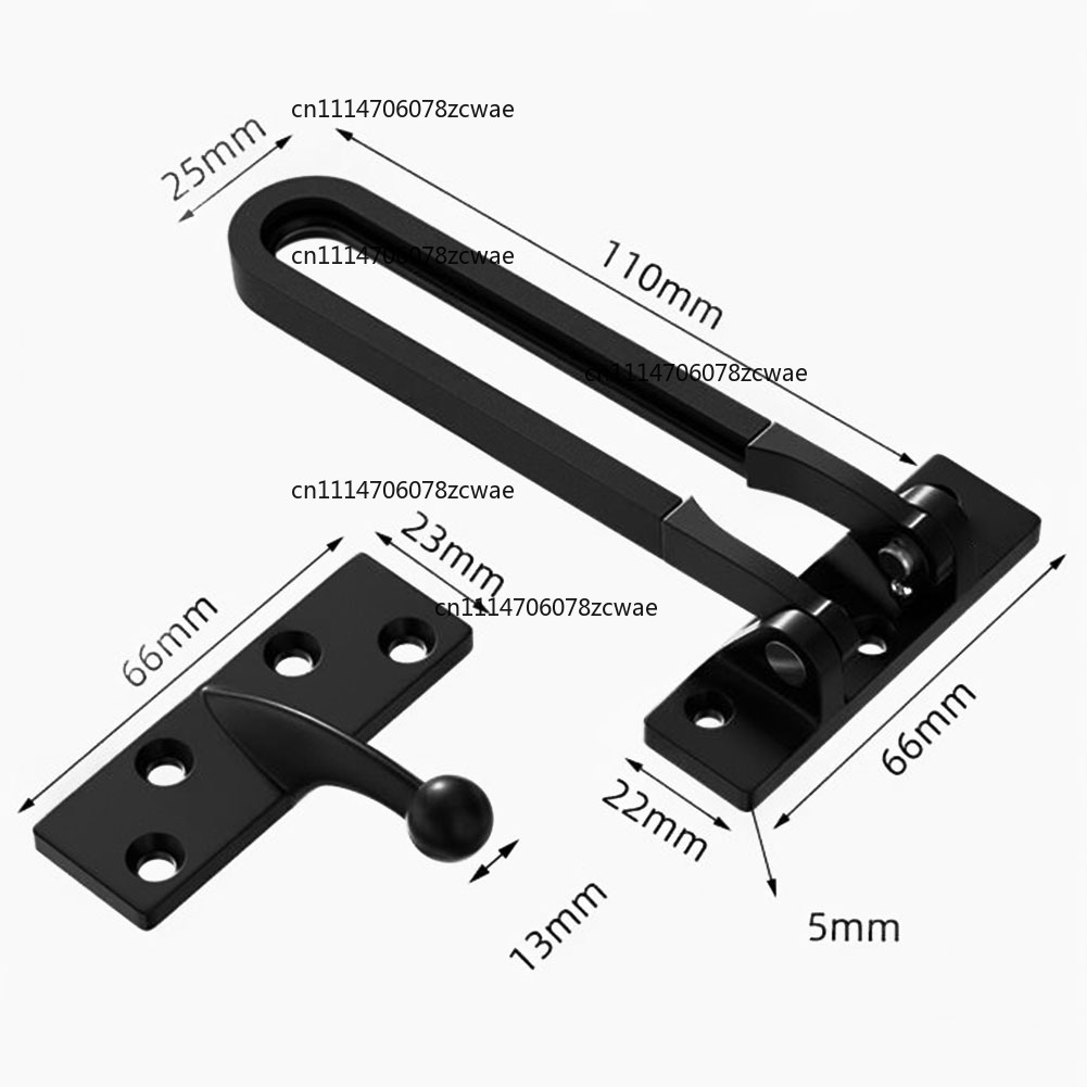 Security Chain Door - for Secure Home Door Latch Zinc