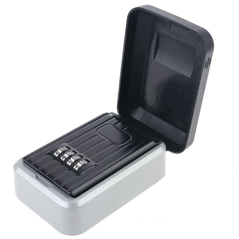 Lockbox Key Secure - 4 Digit Combination Resettable Code Key