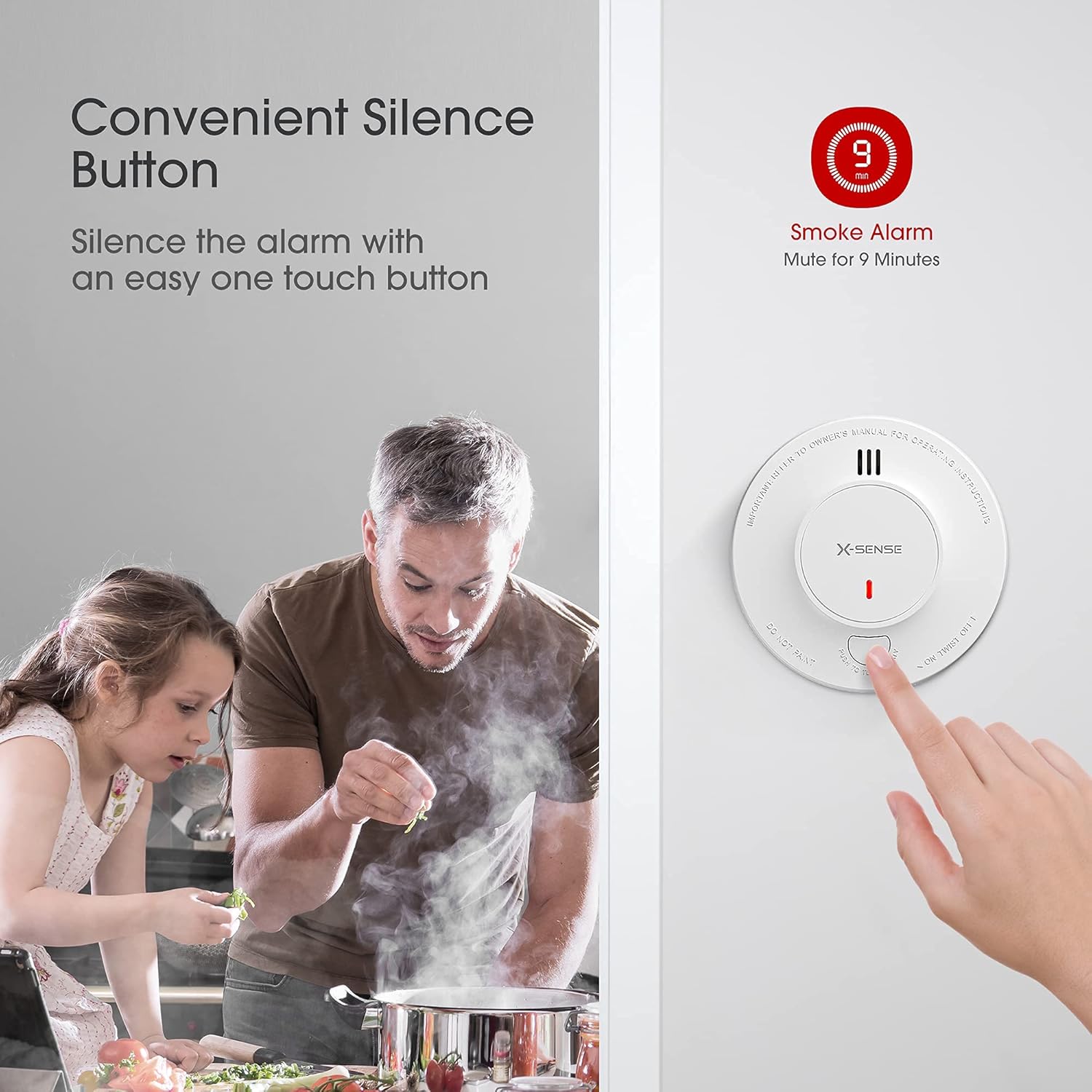 X-Sense Smoke Alarm, 10-Year B - Smoke Detector Interconnected recension och pris