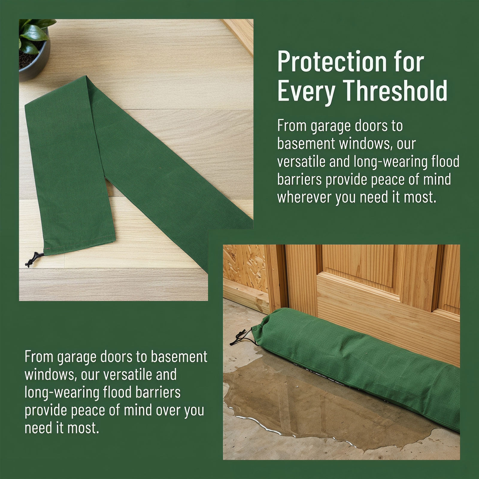 3Pcs Canvas Flood Control Sand - Flood Barrier Bag recension och pris