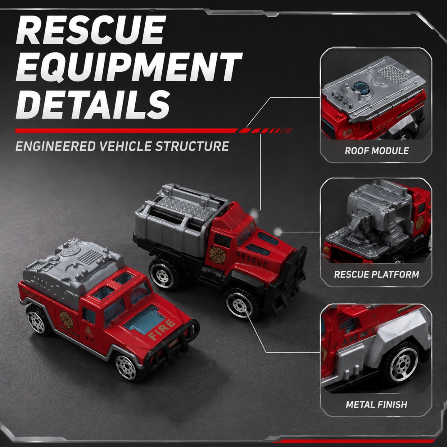 1:64 Alloy+Plastic Fire Fighti - Fire Escape Ladder recension och pris