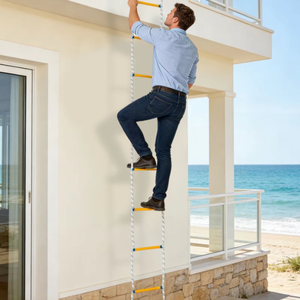 Insulated Rope Ladder Grippy S - Fire Escape Ladder recension och pris