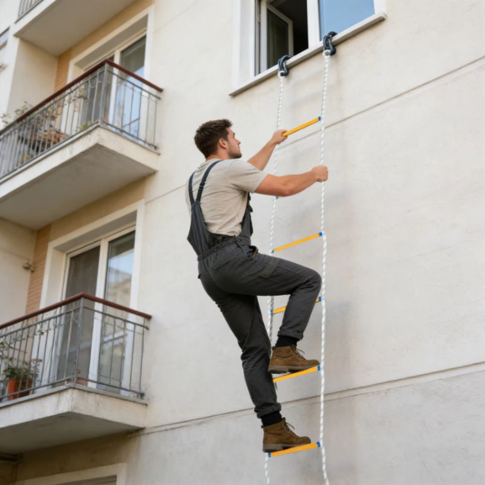 Insulated Rope Ladder Grippy S - Fire Escape Ladder recension och pris