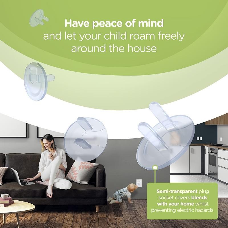 Clear Outlet Cover Baby Safety - Outlet Cover Baby recension och pris