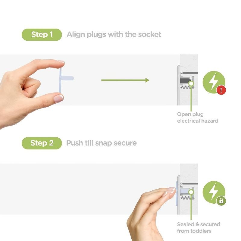 Clear Outlet Cover Baby Safety - Outlet Cover Baby recension och pris