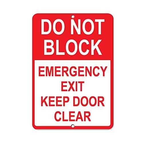 Vincenicy Metal Sign Great Alu - Emergency Exit Sign recension och pris